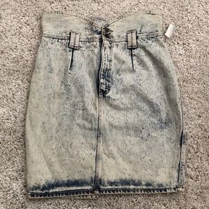 NWT Vintage Sweetheart Waist Acid Skirt